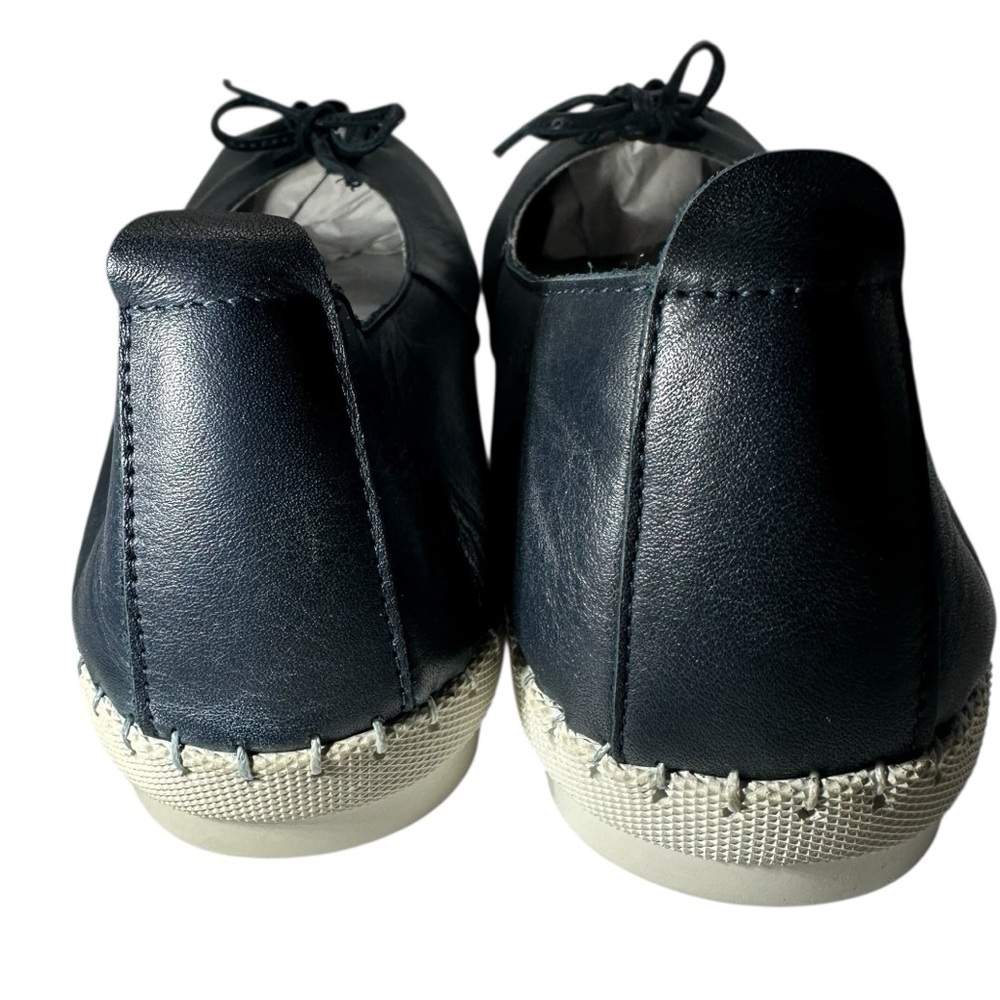 Bos & Co Women Osaka Slip-On Leather Navy Blue Sneaker Portugal Size 40‎ US9/9.5 - Picture 4 of 11